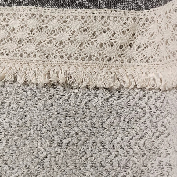 Lucky Lotus Women's Knit and Lace Medium Shirt - Picture 7 of 12